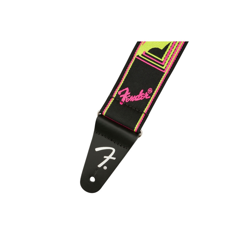 Ремень для гитары FENDER STRAP 2" NEON MONOGRAMMED YELLOW PINK