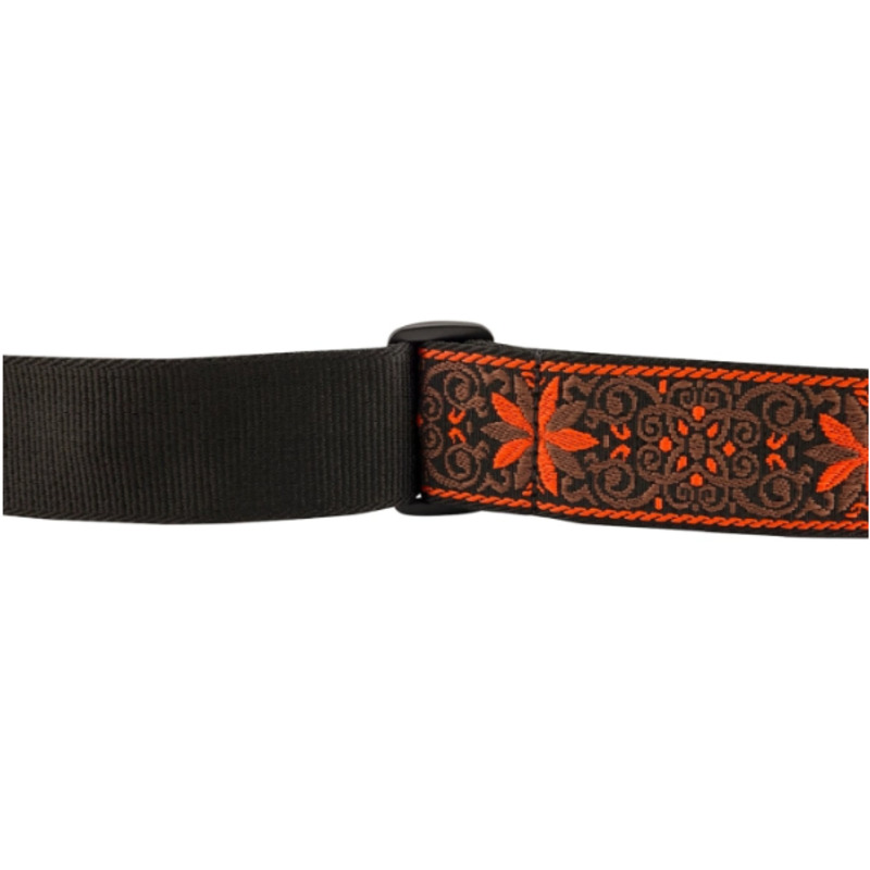 Ремень для гитары FENDER STRAP 2" PASADENA WOVEN ORANGE WALLFLOWER
