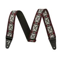 Ремень для гитары FENDER STRAP 2" PASADENA WOVEN RED SNOWFLAKE