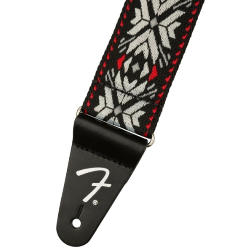 Ремень для гитары FENDER STRAP 2" PASADENA WOVEN RED SNOWFLAKE