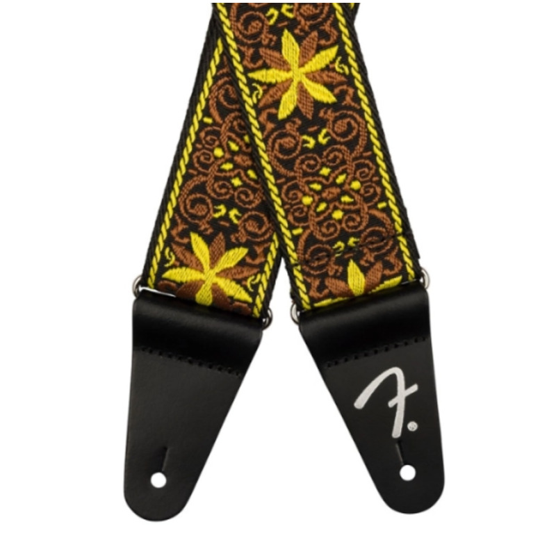 Ремень для гитары FENDER STRAP 2" PASADENA WOVEN YELLOW WALLFLOWER