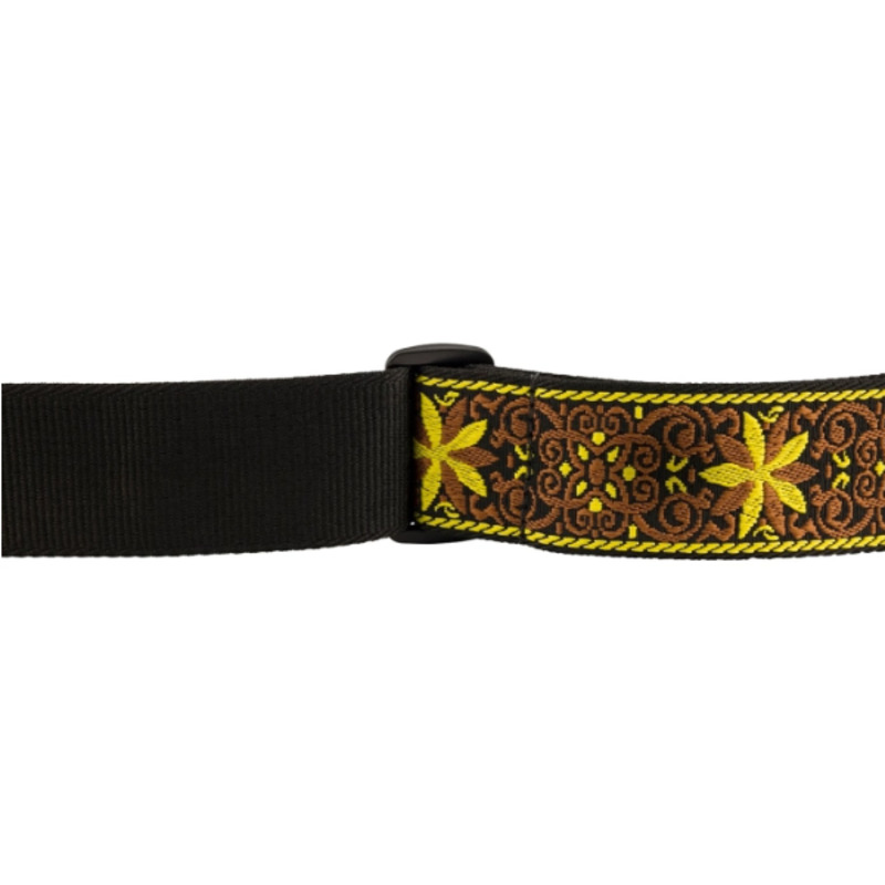 Ремень для гитары FENDER STRAP 2" PASADENA WOVEN YELLOW WALLFLOWER