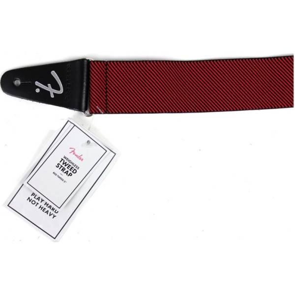 Ремінь для гітари FENDER STRAP 2" WEIGHLESS TWEED RED