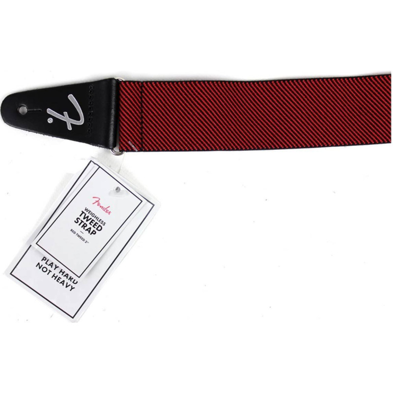 Ремень для гитары FENDER STRAP 2" WEIGHLESS TWEED RED