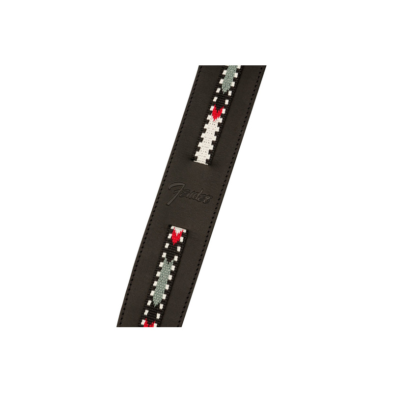 Ремень для гитары FENDER STRAP ACOUSTIC PARAMOUNT LEATHER BLACK