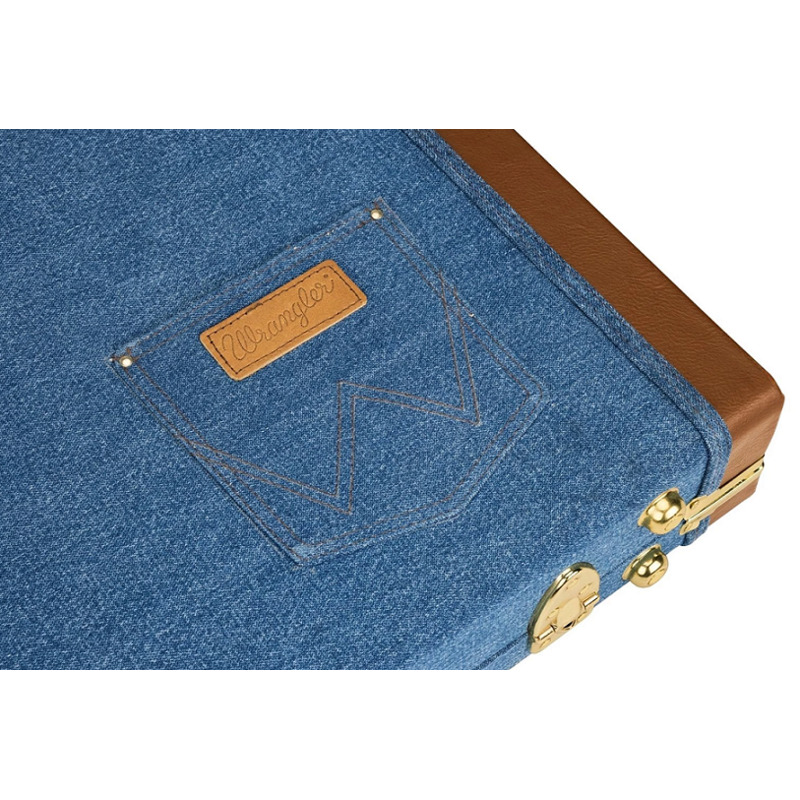 Кейс для электрогитары FENDER X WRANGLER DENIM CASE STRATOCASTER/TELECASTER INDIGO