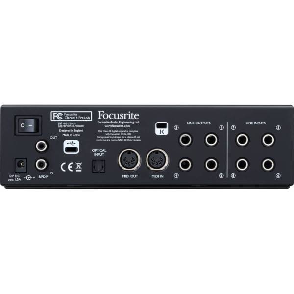 Аудиоинтерфейс Focusrite Clarett 4Pre USB