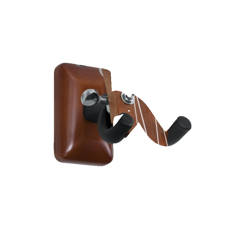 Настенное крепление для укулеле и мандолины GATOR FRAMEWORKS GFW-UKE-HNGRMHG Wall Mount Ukulele/Mandolin Hanger (Mahogany)