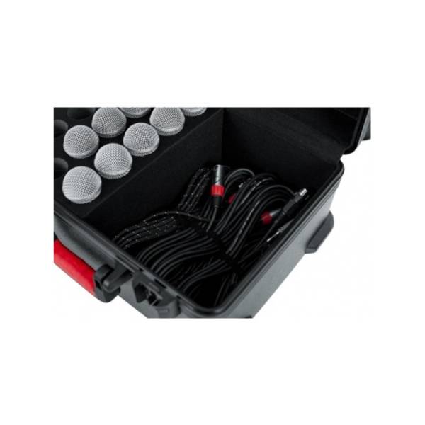  Gator GTSA-MIC15 - CASE W/DROPS FOR 15 MICS