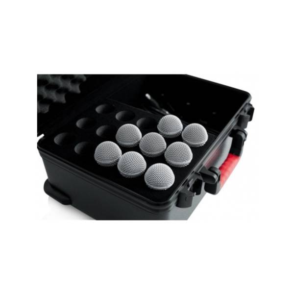  Gator GTSA-MIC15 - CASE W/DROPS FOR 15 MICS