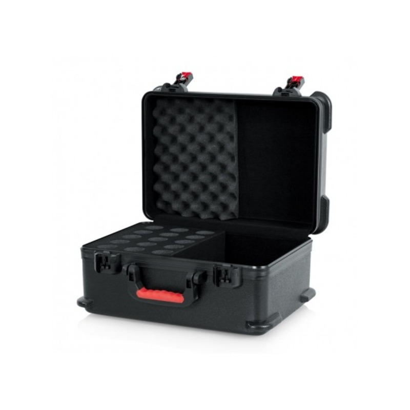 Gator GTSA-MIC15 - CASE W/DROPS FOR 15 MICS