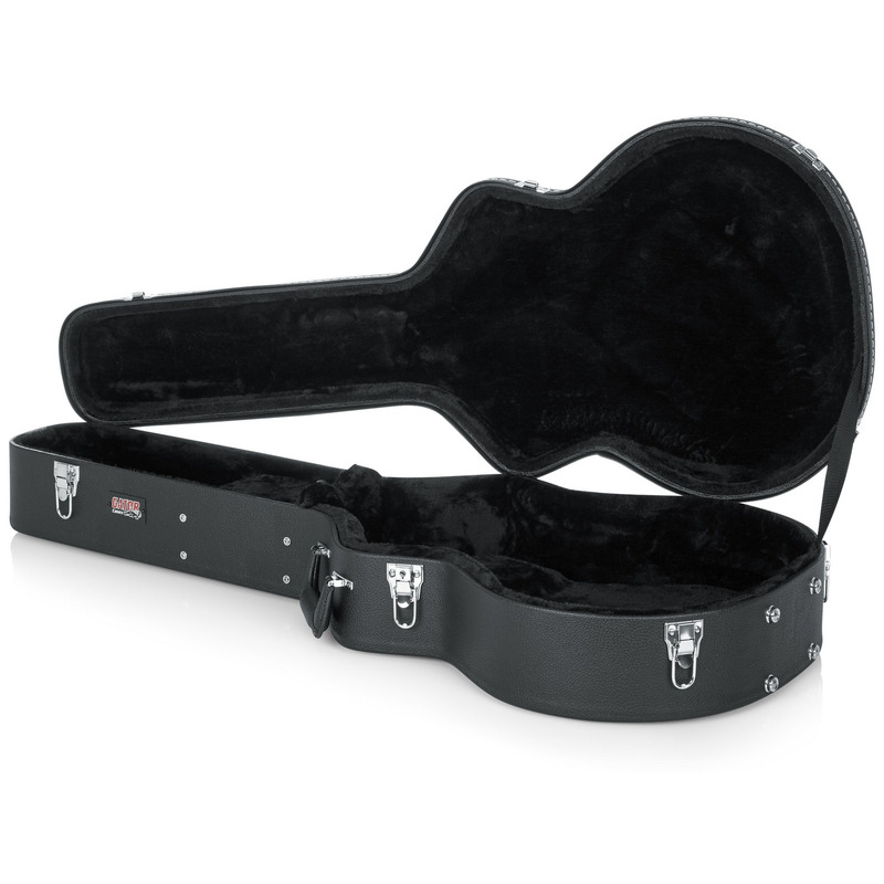 Кейс для акустической гитары GATOR GW-JUMBO Jumbo Acoustic Guitar Deluxe Wood Case