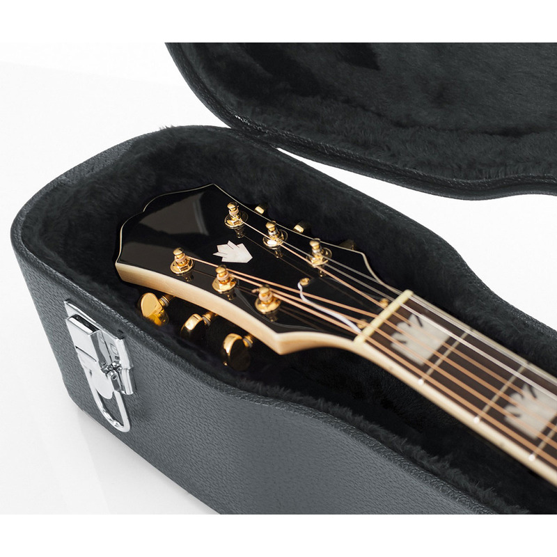 Кейс для акустической гитары GATOR GW-JUMBO Jumbo Acoustic Guitar Deluxe Wood Case