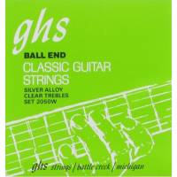 Струны для классической гитары GHS 2050W Silver Alloy Ball End High Tension