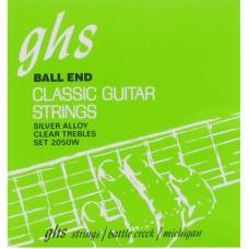 Струны для классической гитары GHS 2050W Silver Alloy Ball End High Tension
