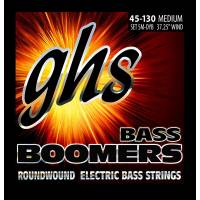 Струны для бас-гитары GHS 5M-DYB Boomers Roundwound Medium 5-String 45/130