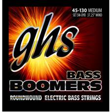 Струны для бас-гитары GHS 5M-DYB Boomers Roundwound Medium 5-String 45/130