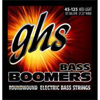 Струни для бас-гітари GHS 5ML-DYB Boomers Roundwound Medium Light 5-String 45/125