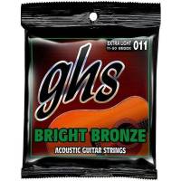 Струны для акустической гитары GHS BB20X Bright Bronze Extra Light 11/50