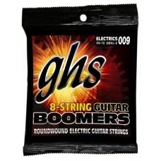 Струны для электрогитары GHS GBXL-8 Boomers Extra Light 8-Strings 9/72