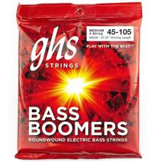 Струны для бас-гитары GHS M3045 Boomers Roundwound Medium 45/105