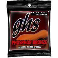 Струни для акустичної гітари GHS S315 Phosphor Bronze Extra Light 11/50