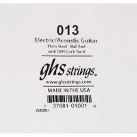 Струна GHS 013 Plain Steel  Ball End .013