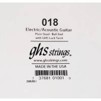 Струна GHS 018 Plain Steel  Ball End .018