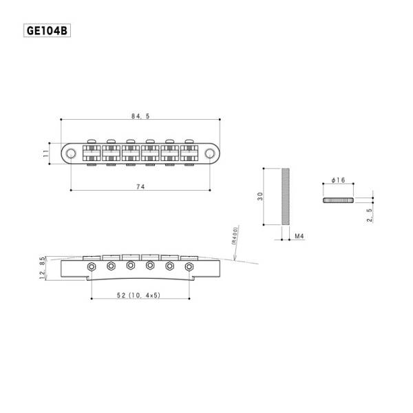 Бридж GOTOH GE104B (GG)