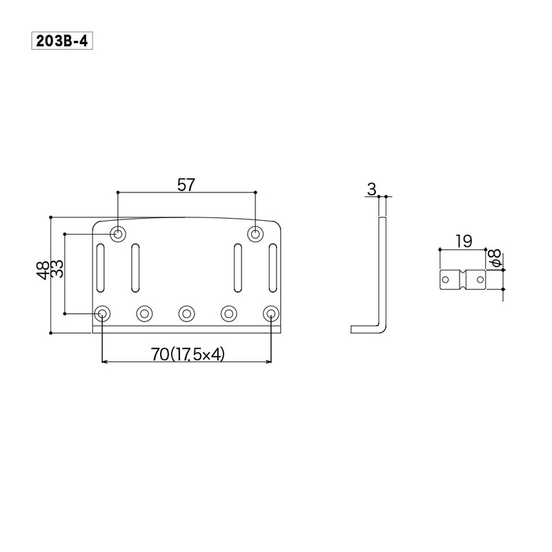 Бридж GOTOH 203B-4 (CK)