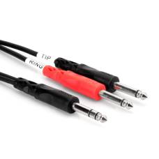 Кабель акустический Hosa STP-202 1/4 TRS - Dual 1/4 TS