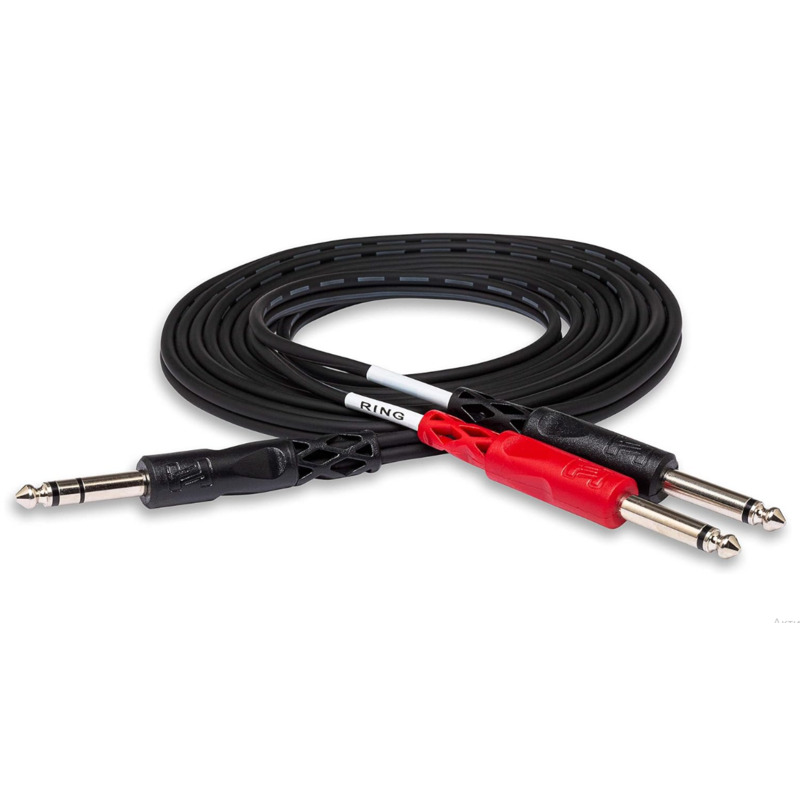 Кабель акустичний Hosa STP-202 1/4 TRS - Dual 1/4 TS
