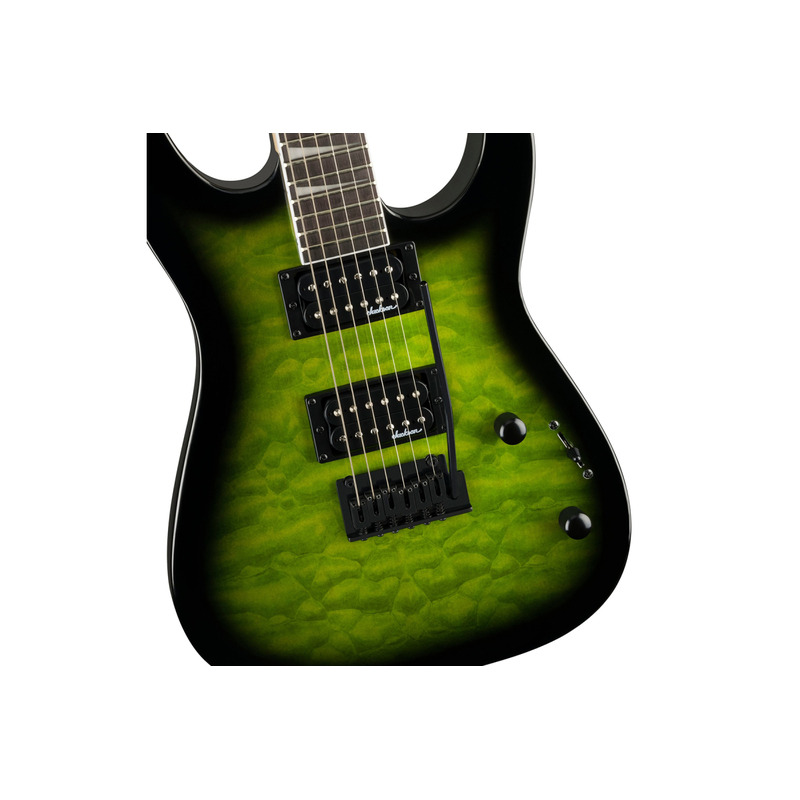 Электрогитара JACKSON JS SERIES DINKY JS20 DKQ 2PT TRANSPARENT GREEN BURST