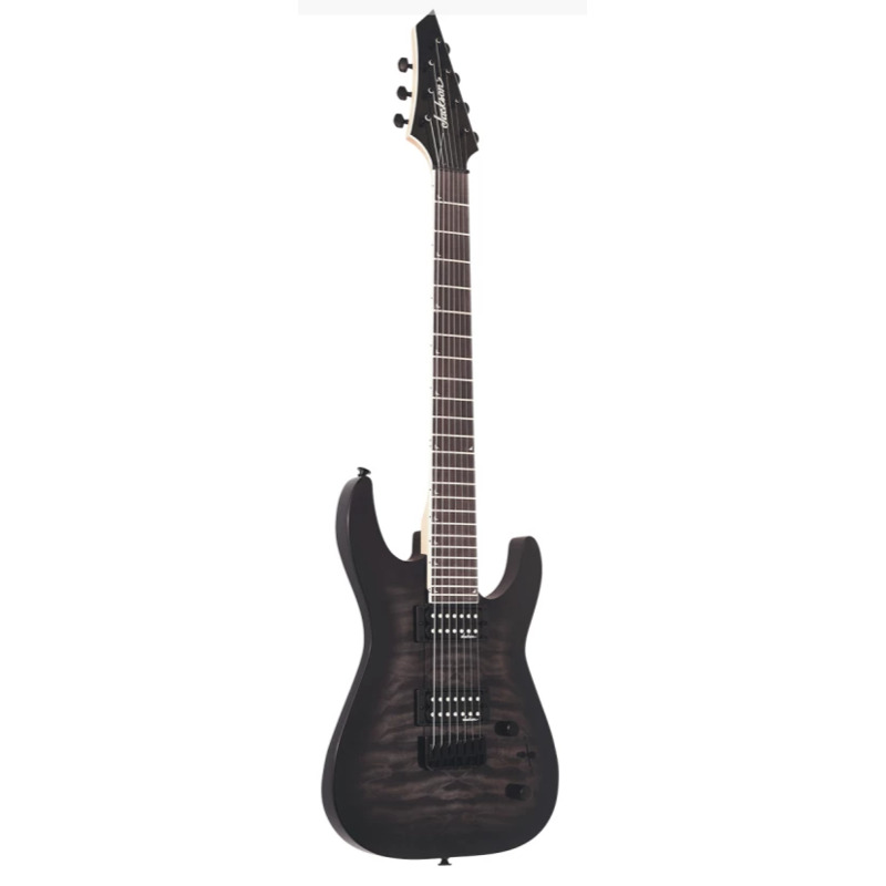Электрогитара Jackson JS22Q-7 DKA Dinky Arch Top HT Transparent Black Burst