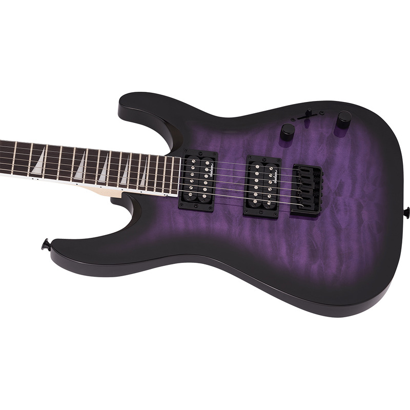 Электрогитара JACKSON JS SERIES DINKY ARCH TOP JS32Q DKA HT TRANSPARENT PURPLE BURST