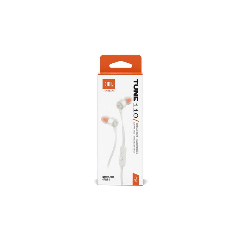 Наушники обычные JBL TUNE 110 ECO WHITE