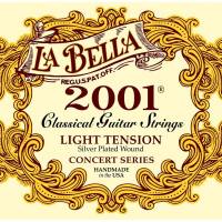 Струны для классической гитары La Bella 2001L Silver Plated Light Tension