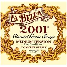Струны для классической гитары La Bella 2001M Silver Plated Medium Tension