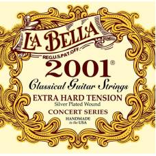 Струны для классической гитары La Bella 2001XH Silver Plated Extra Hard Tension