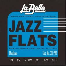 Струны для электрогитары La Bella 20PM Jazz Flats Medium 13/53
