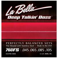 Струны для бас-гитары La Bella 760FS Flat Wound Stainless Steel 45/105