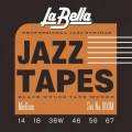 Струни для електрогітари La Bella 800M Jazz Tapes Black Nylon Medium 14/67