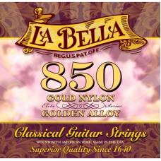 Струны для классической гитары La Bella 850 Elite Nylon Golden Alloy Medium