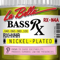 Струни для бас-гітари La Bella RX-N4A Nickel-Plated 40/100