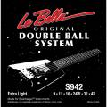 Струны для электрогитары La Bella S942 Double Ball Steinberger Extra Light 9/42