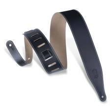 Ремень для гитары LEVY'S DM17-BLK TOP GRAIN SERIES GUITAR STRAP (Black)