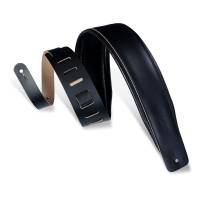 Ремень для гитары LEVY'S DM1PD-BLK Larsen Leather Deluxe Series (Black)
