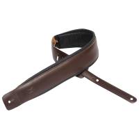 Ремінь для гітари LEVY'S DM1PD-DBR Larsen Leather Deluxe Series (Dark Brown)