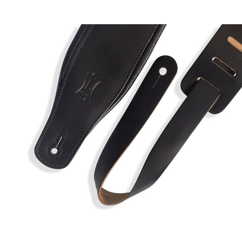 Ремень для гитары LEVY'S M26PD-BLK Amped Leather Series (Black)