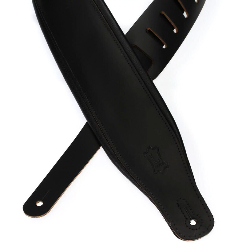 Ремень для гитары LEVY'S M26PD-BLK Amped Leather Series (Black)